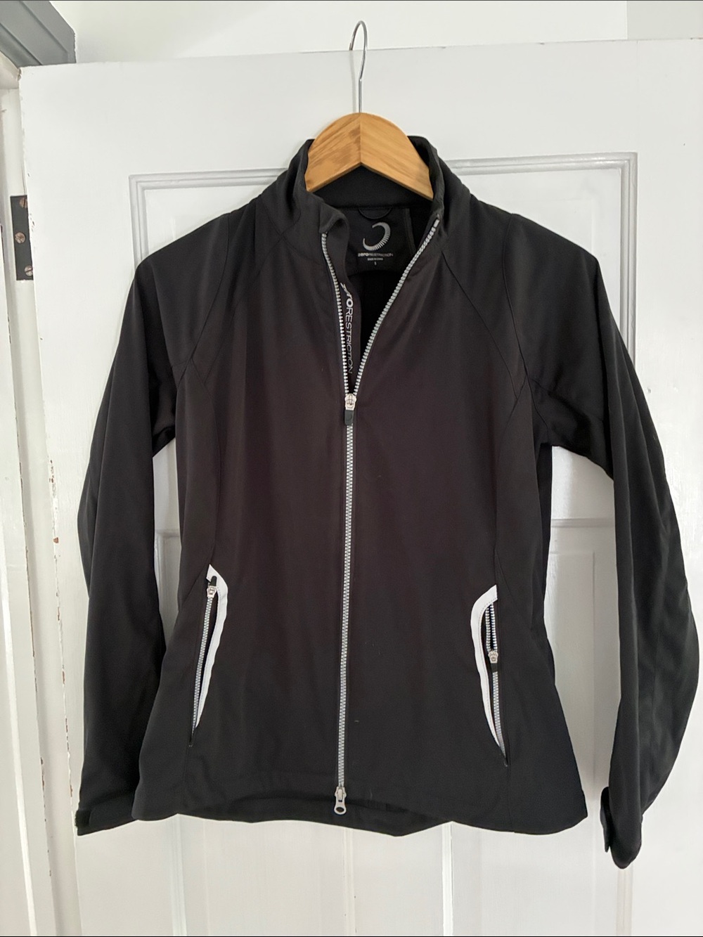 Women’s Black Zip-Front Utility Jacket by Josephine & Co.